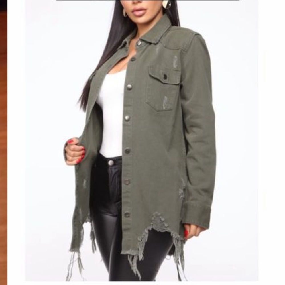 Army green jacket